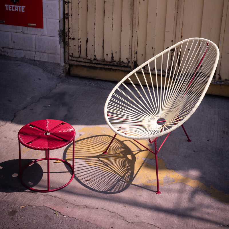 Acapulco Design - Acapulco Chair Classic | eggshell / burgunderrot