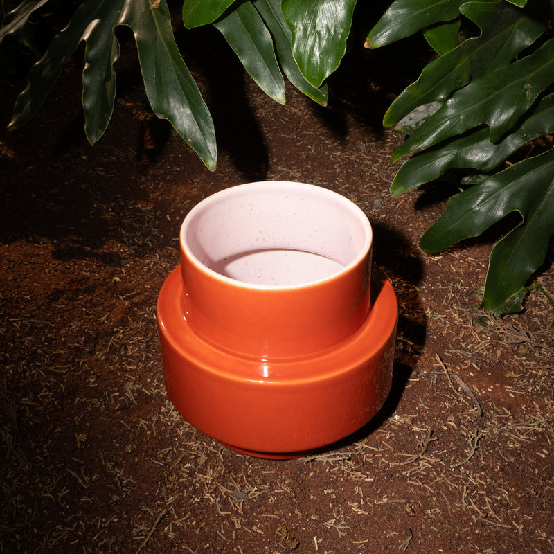 Acapulco Design - Los Floreros Vase | cenote / natur orange