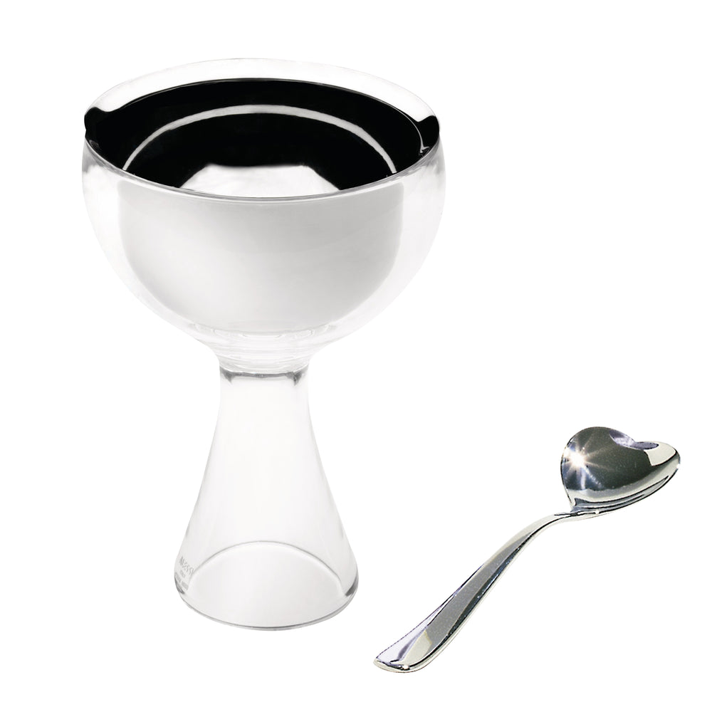 Alessi - Big Love Eisbecher-Set | eisgrau
