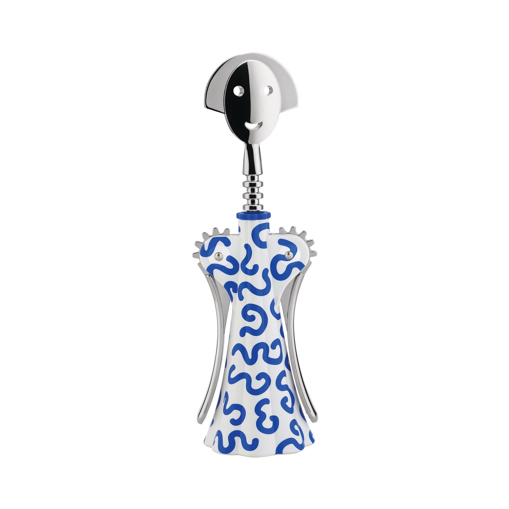 A di Alessi - Korkenzieher Anna G. | weiß/blau