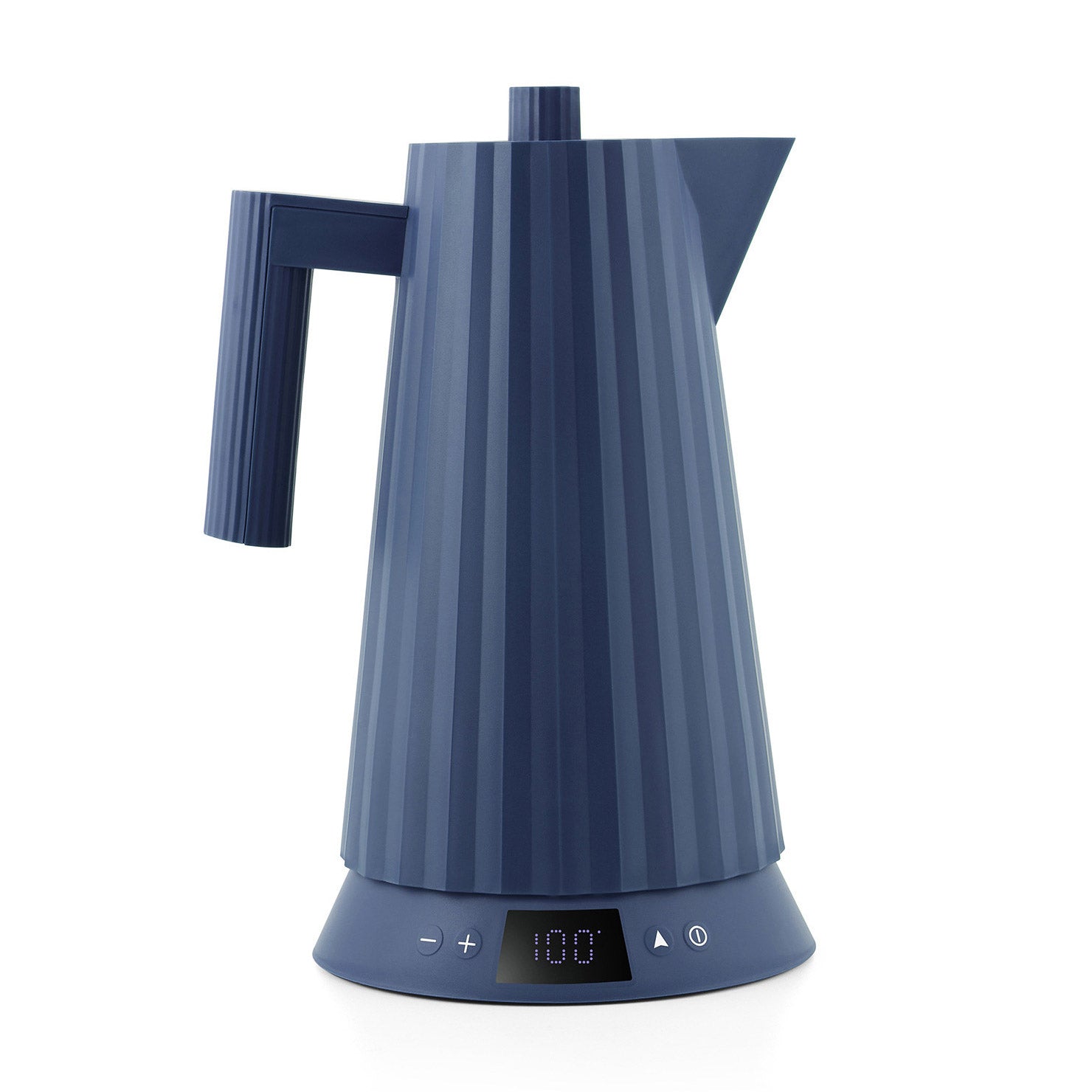 Alessi - Plissé Wasserkocher mit Temperaturregelung | blau