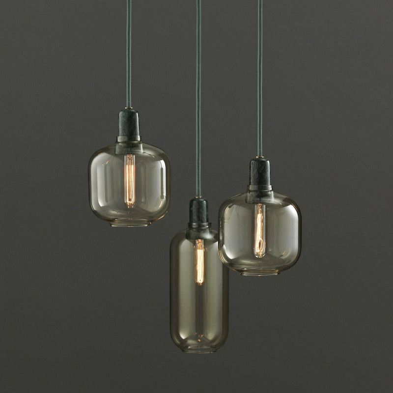 Normann Copenhagen - Amp Pendelleuchte | S / gold/grün