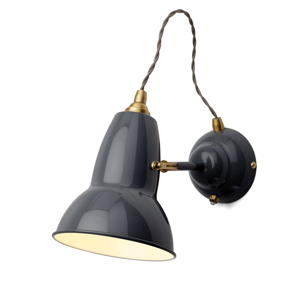 Anglepoise - Original 1227 Messing Wandleuchte | elefantengrau