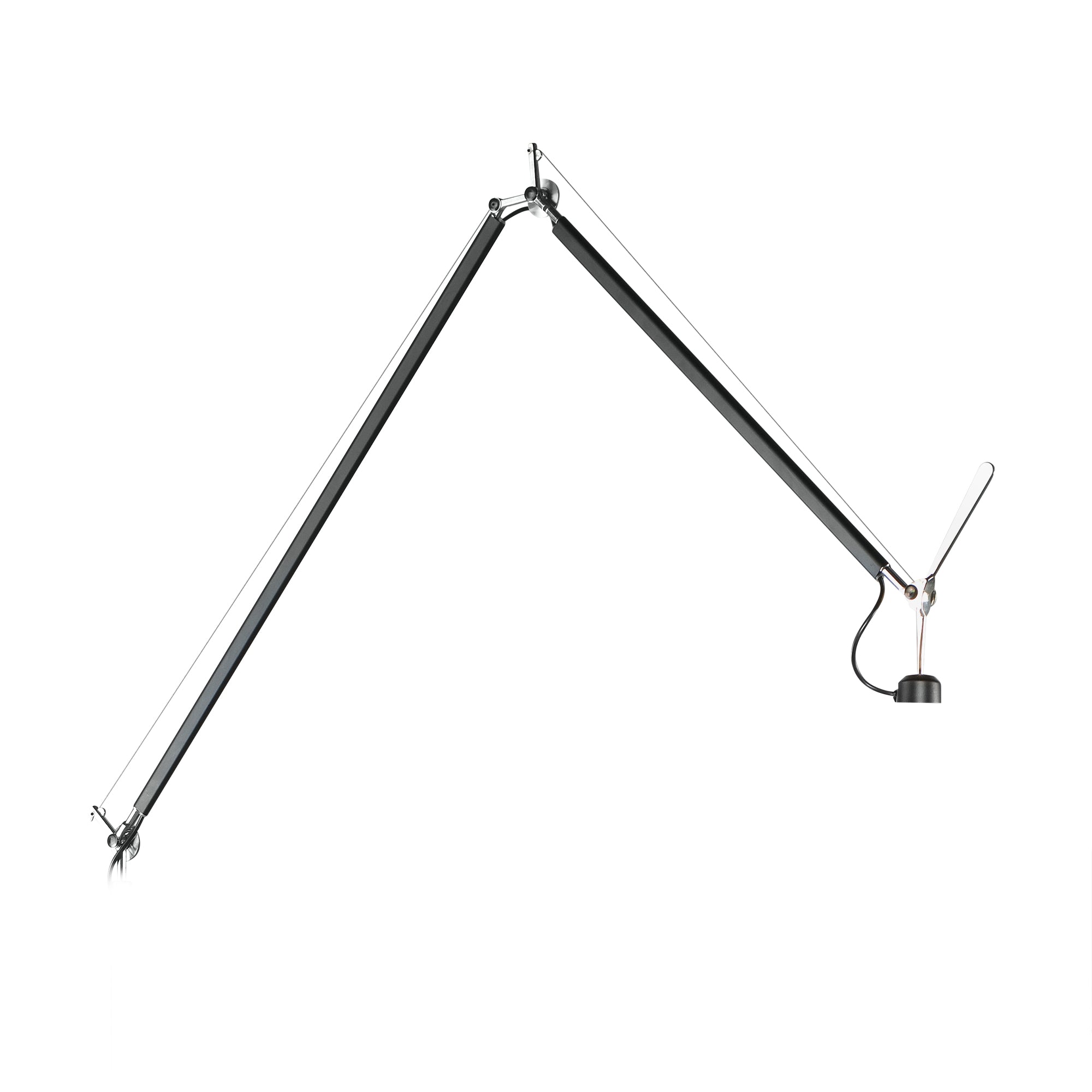 Artemide - Tolomeo Mega LED-Stehleuchte, Body &amp; Dimmer | schwarz