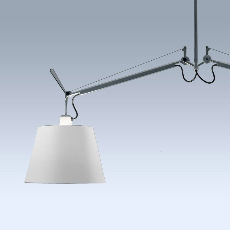 Artemide - Tolomeo Suspension Basculante Due Bracci Pendelleuchte, aluminium | 
