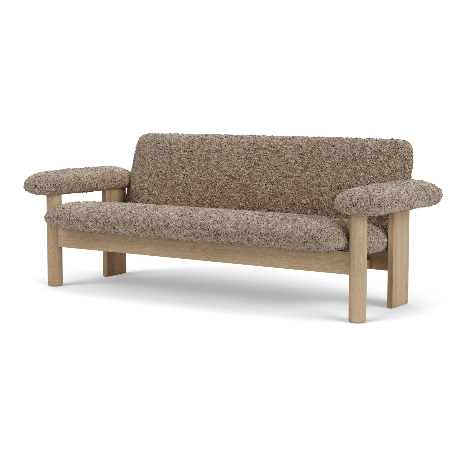 Audo - Brasilia 2-Sitzer Sofa | Schaffell Sahara braun