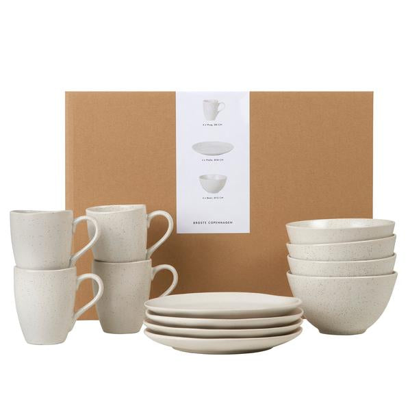 Broste Copenhagen - Nordic Vanilla Geschirrset | Frühstück / 12-tlg.