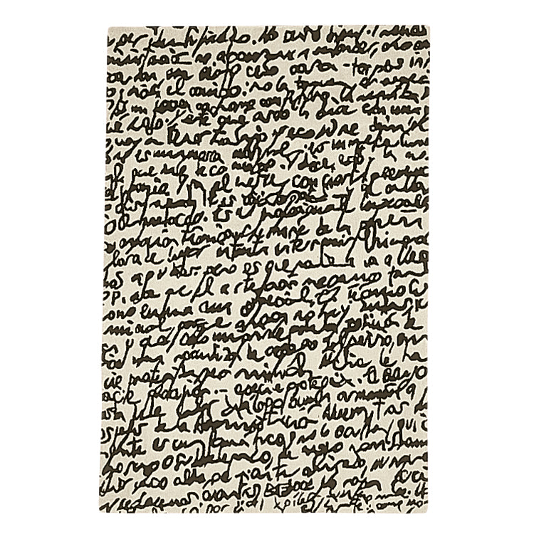nanimarquina - Black on white Teppich | 200 x 300 cm