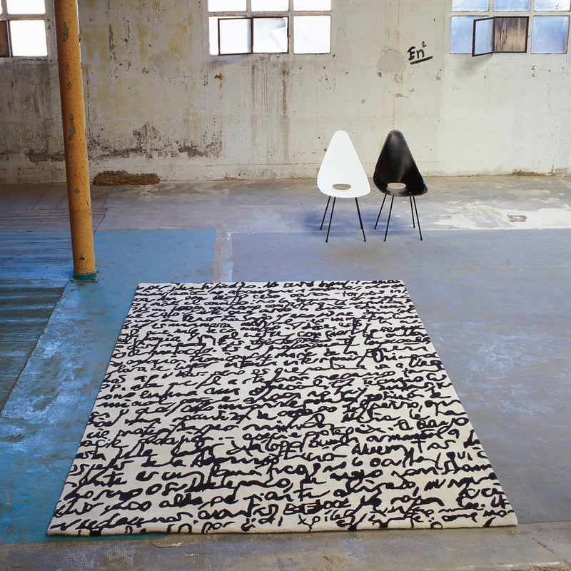 nanimarquina - Black on white Teppich
