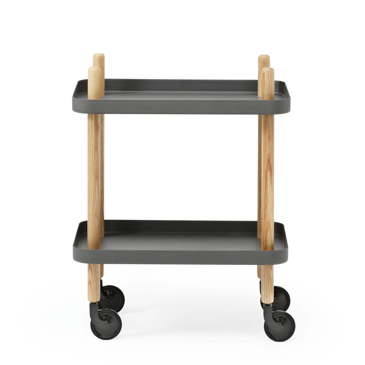 Normann Copenhagen - Block Beistellwagen | Esche/dunkelgrau