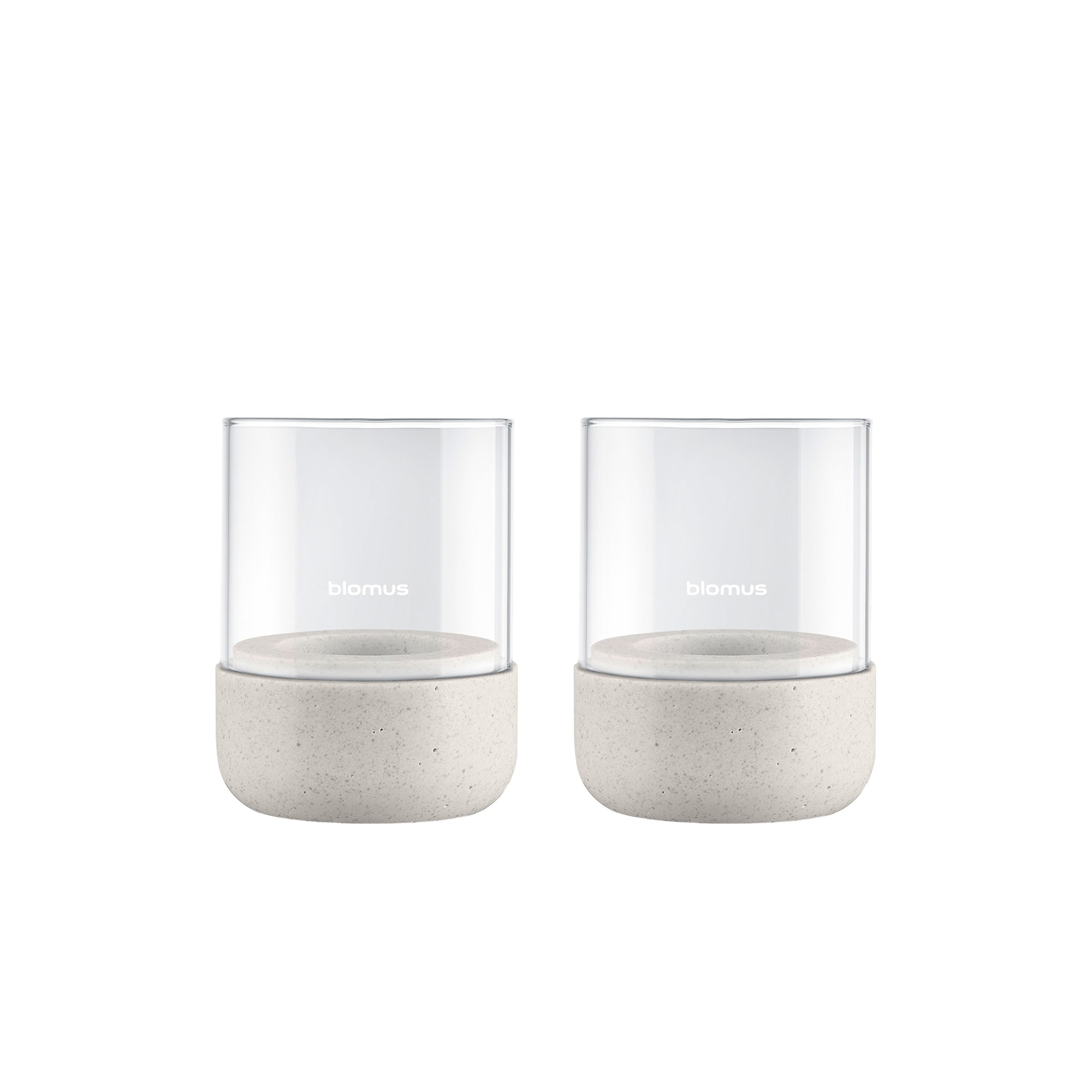 Blomus - Calma Windlicht | 2er-Set / Ø 7 cm / klar/moonbeam