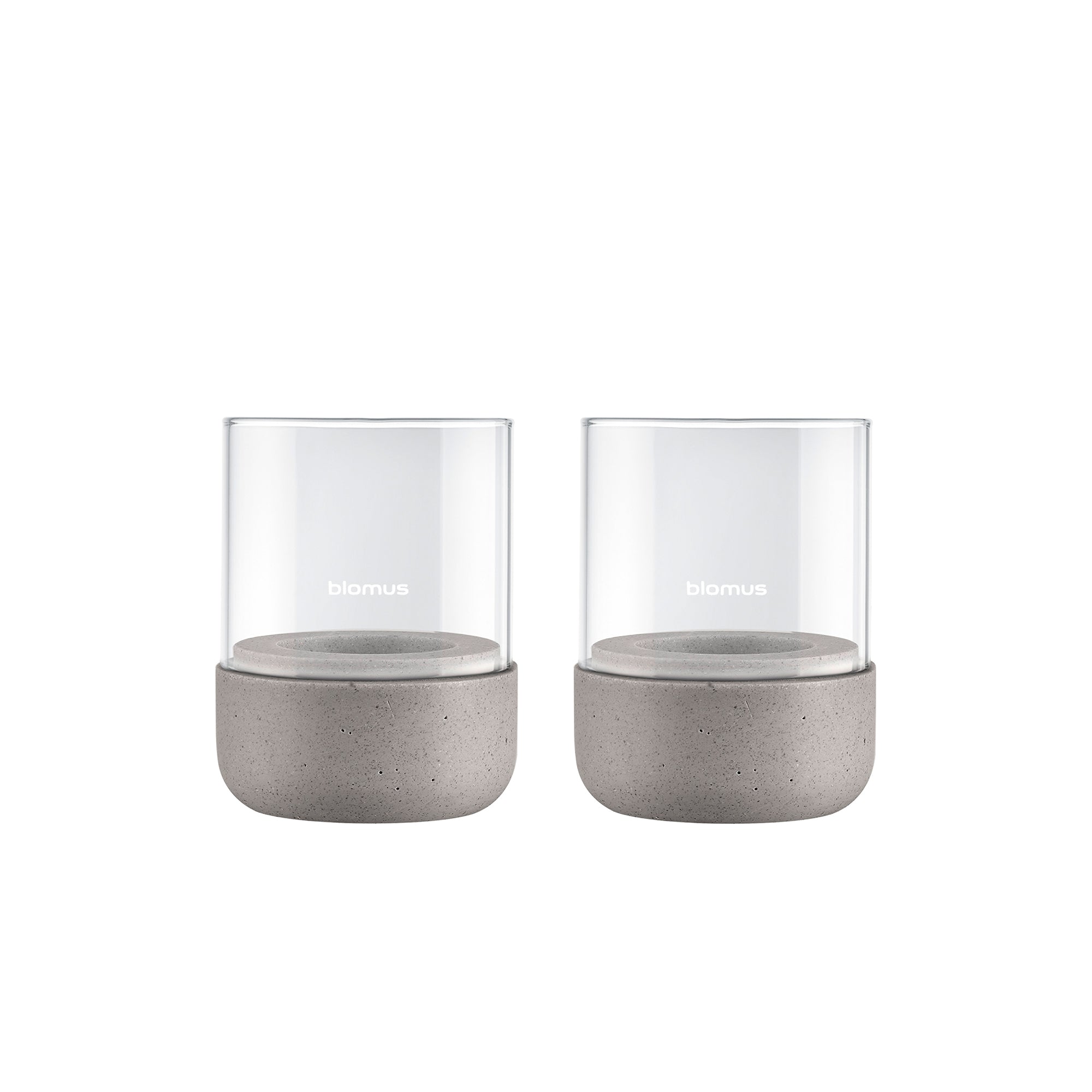 Blomus - Calma Windlicht | 2er-Set / Ø 7 cm / klar/satellit