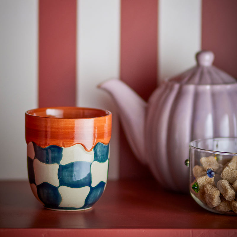 Bloomingville - Check Tasse