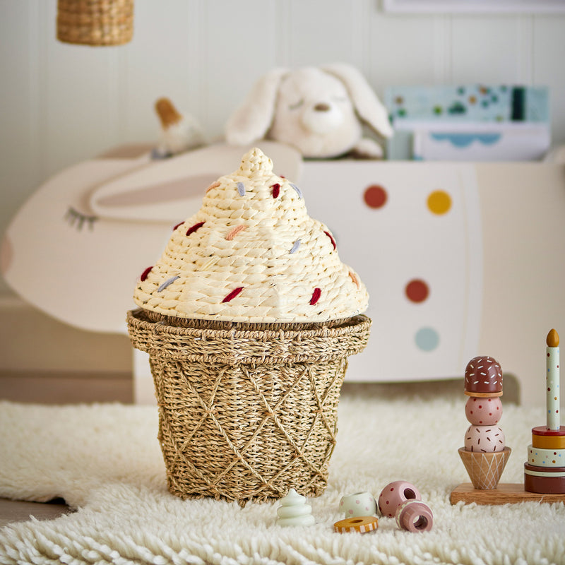 Bloomingville Mini - Cillie Korb mit Deckel | H 41 cm