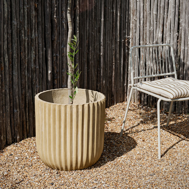 Broste Copenhagen - Fiber Pflanztopf | einzeln / antique beige