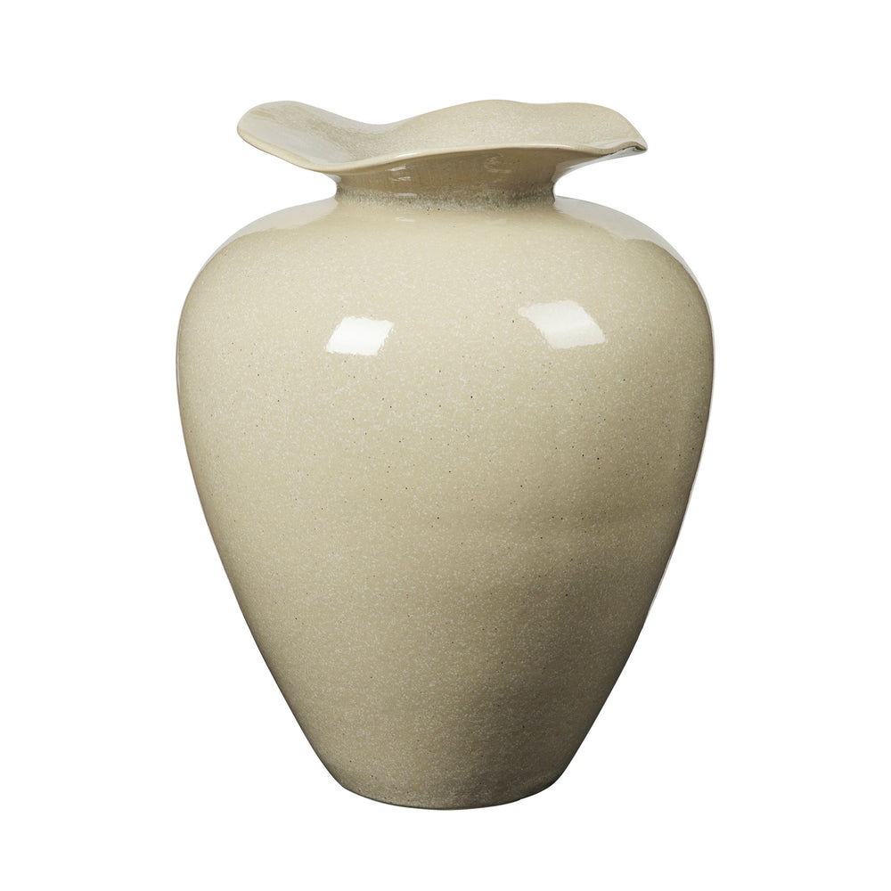Broste Copenhagen - Florentina Vase | Ø 33 cm x H 44 cm / beige