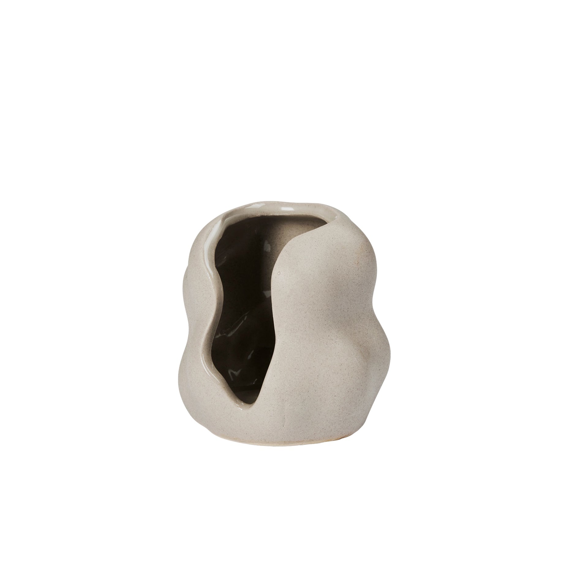 Broste Copenhagen - Hekla Kerzenhalter | Ø 9,5 x H 10 cm / grau