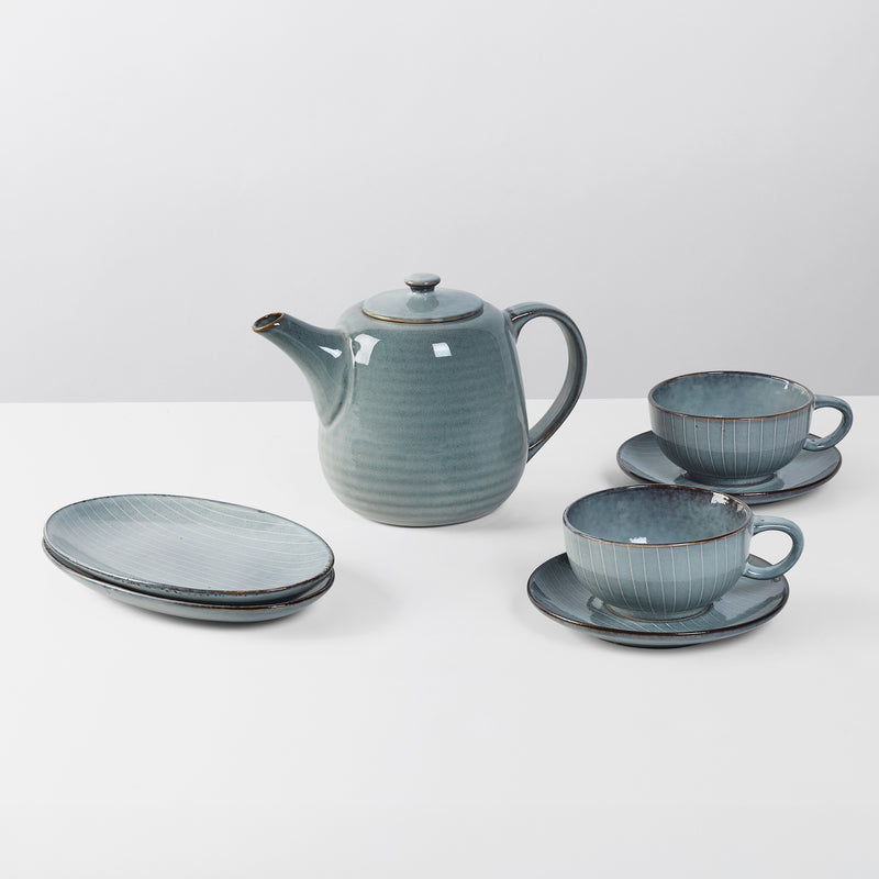 Broste Copenhagen - Nordic Sea Tasse mit Untertasse