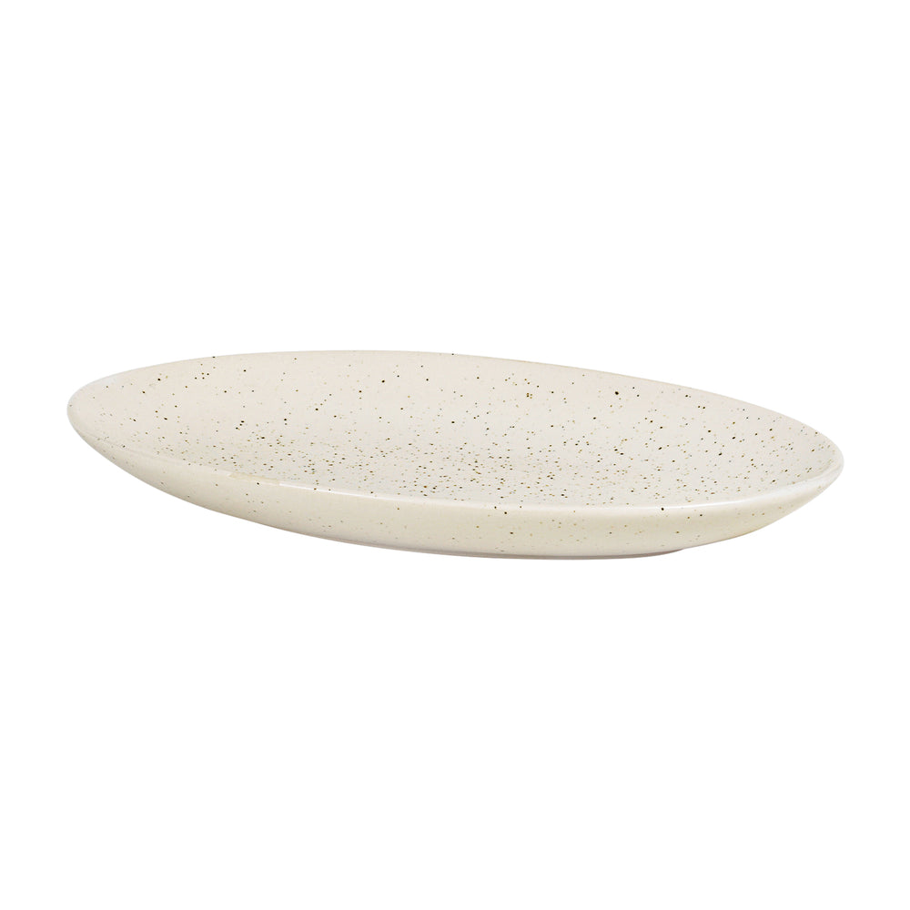 Broste Copenhagen - Nordic Vanilla Servierplatte | oval / 22 x 13,6 cm