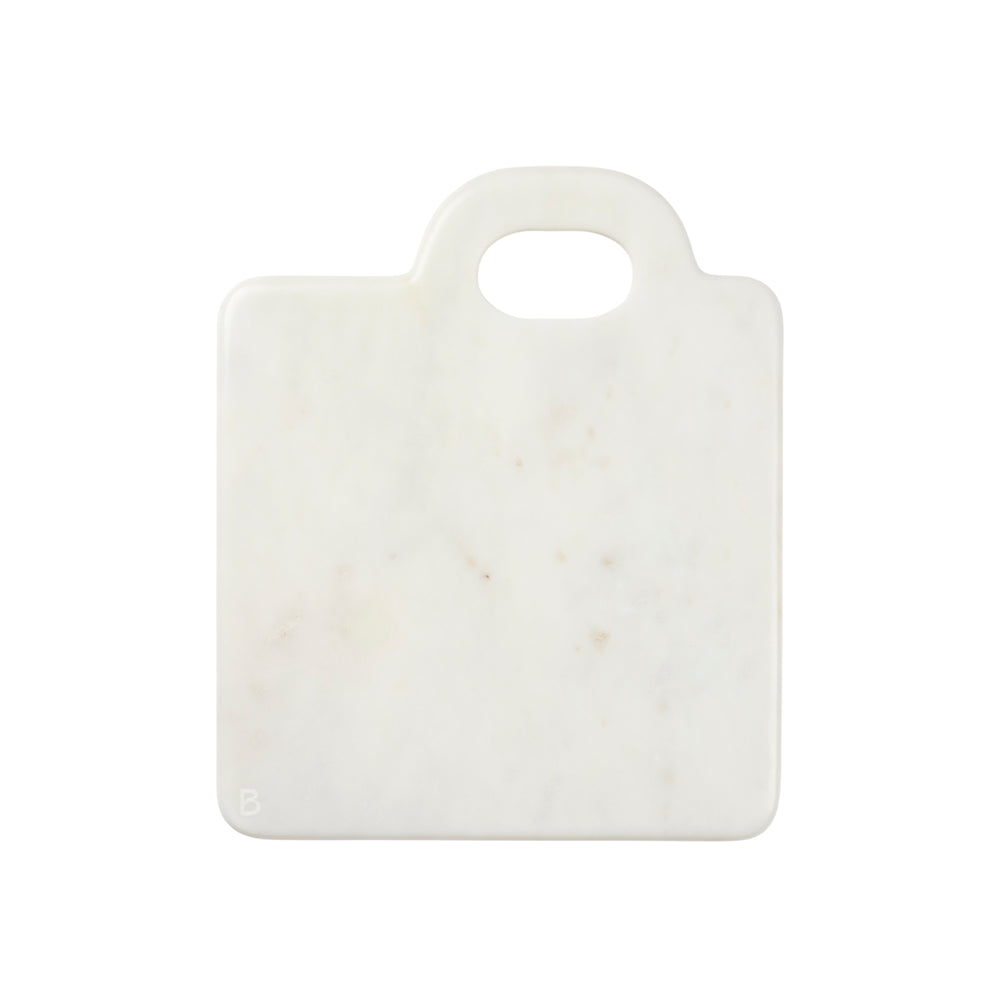 Broste Copenhagen - Olina Schneidebrett | Marmor weiß / 26 x 30 cm