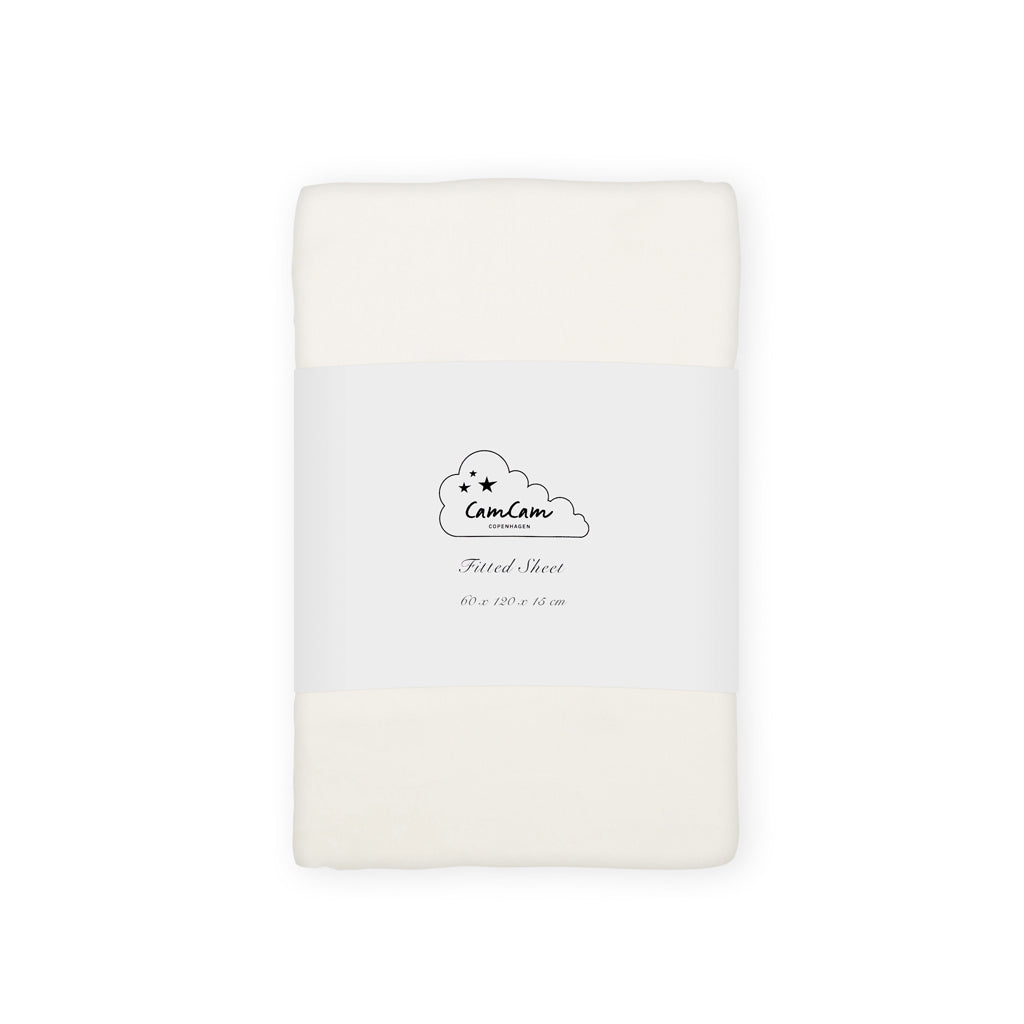 Cam Cam Copenhagen - Kinder-Spannbettlaken | 60 x 120 cm / off-white