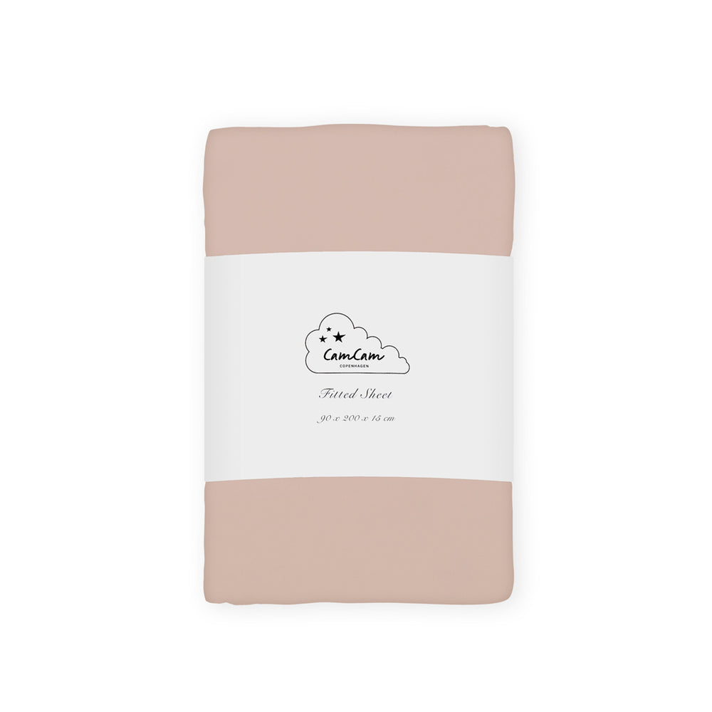 Cam Cam Copenhagen - Kinder-Spannbettlaken | 90 x 200 cm / dusty rose