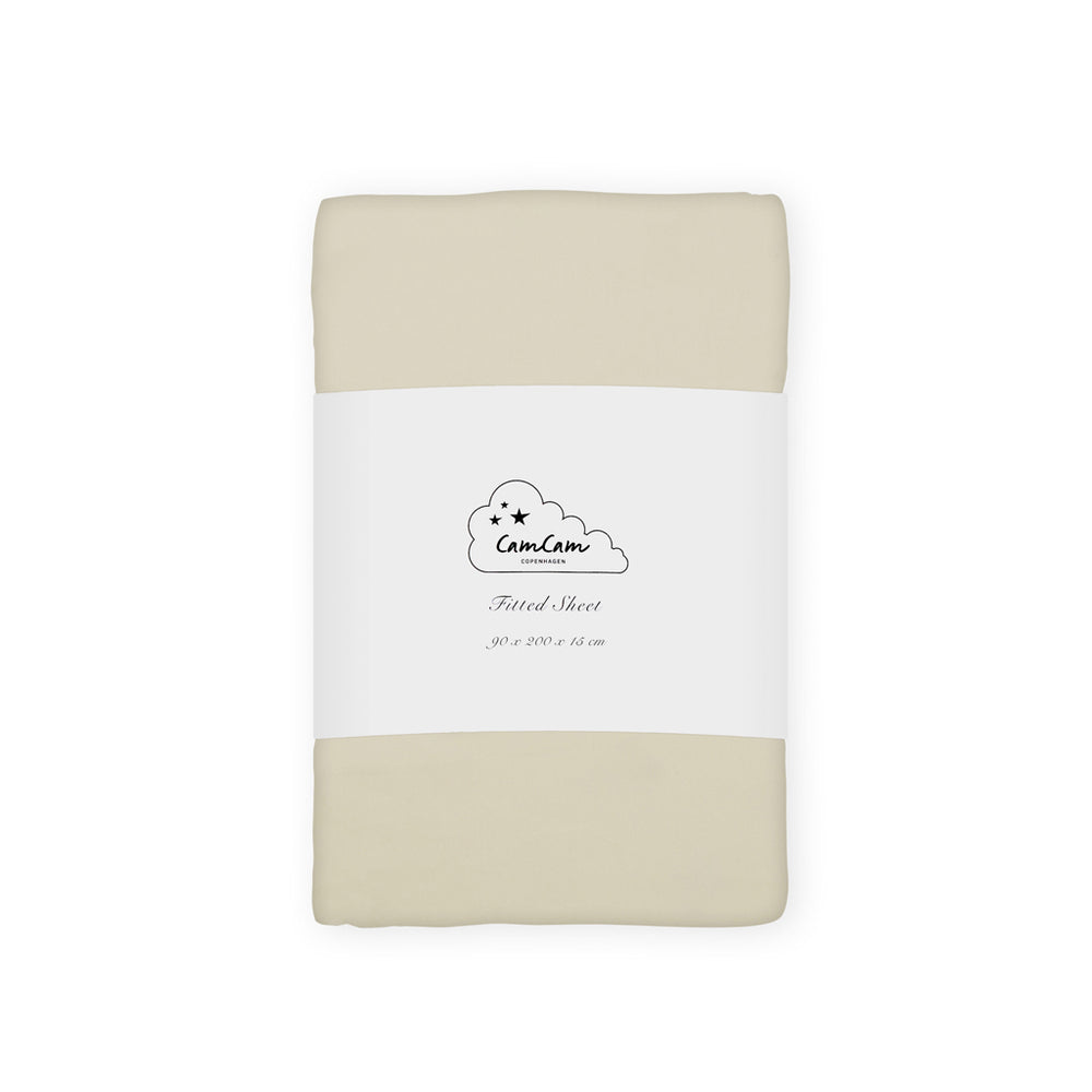 Cam Cam Copenhagen - Kinder-Spannbettlaken | 90 x 200 cm / praline