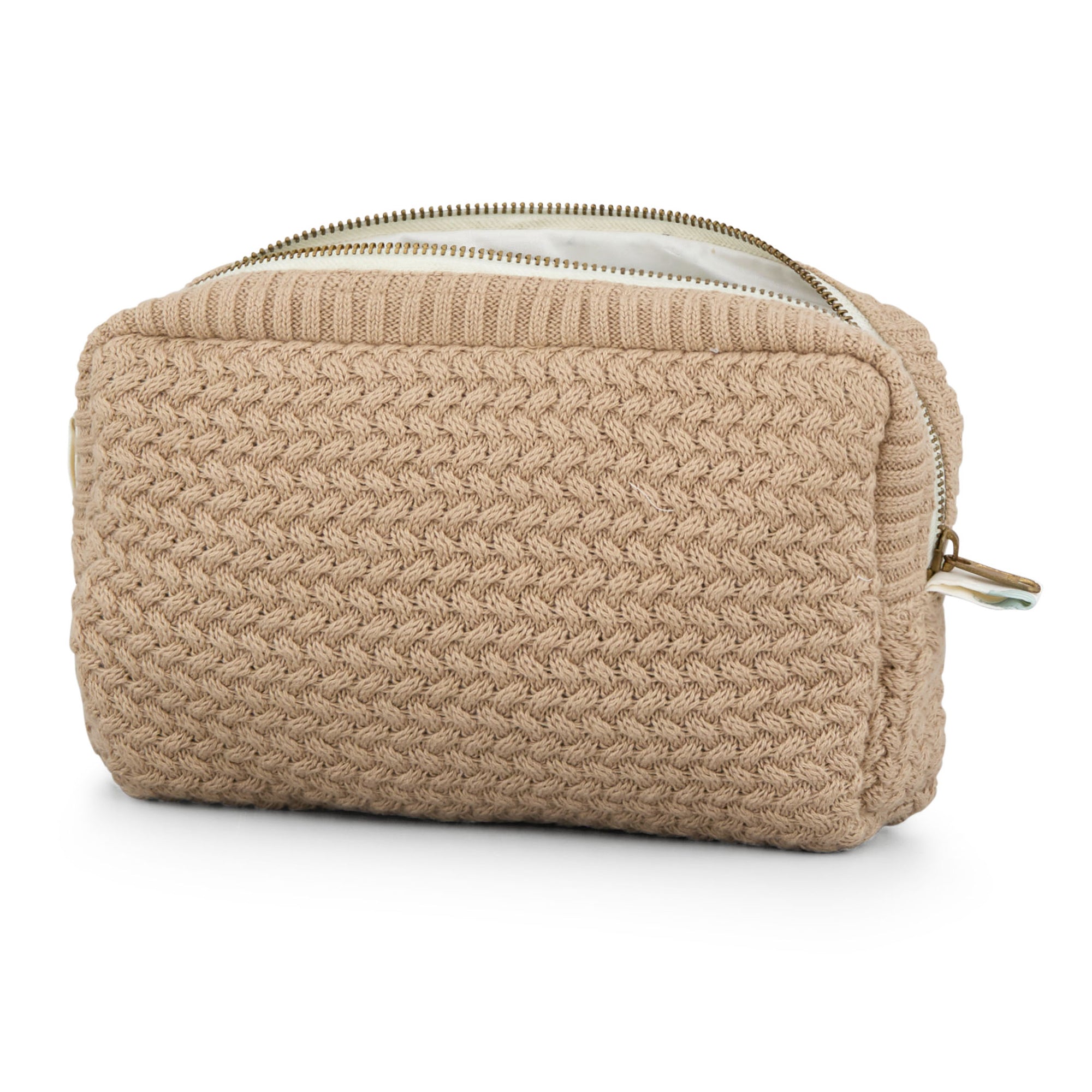 Cam Cam Copenhagen - Kosmetiktasche | 22 x 5 x 16,5 cm / latte/classic stripes camel