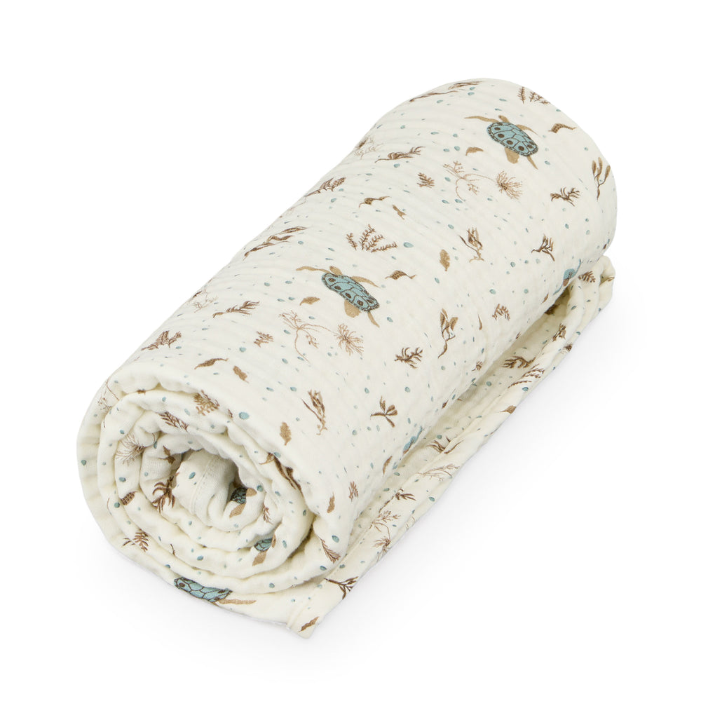 Cam Cam Copenhagen - Musselin Decke | sea garden