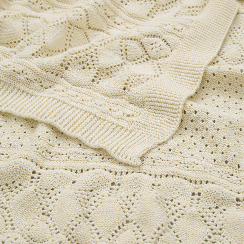 Cam Cam Copenhagen - Pointelle Strick Babydecke
