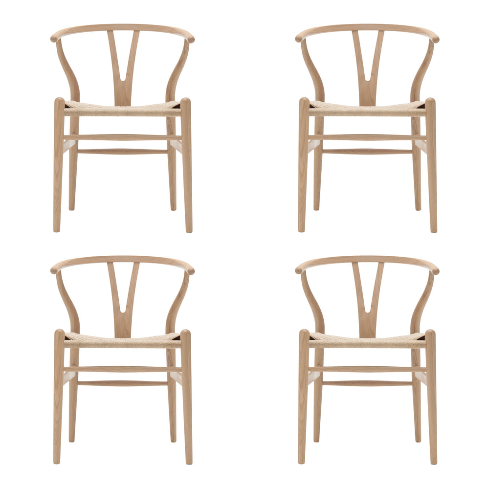 Carl Hansen - CH24 Wishbone Chair Set | 4er-Set / Eiche weiß geölt