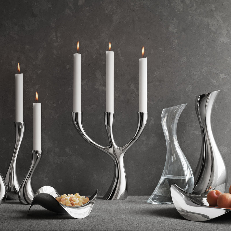Georg Jensen - Cobra Bodenkerzenleuchter