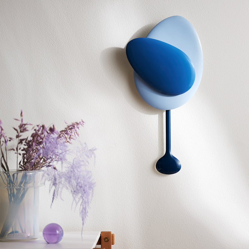 Design House Stockholm - Mellow Wanduhr | blau