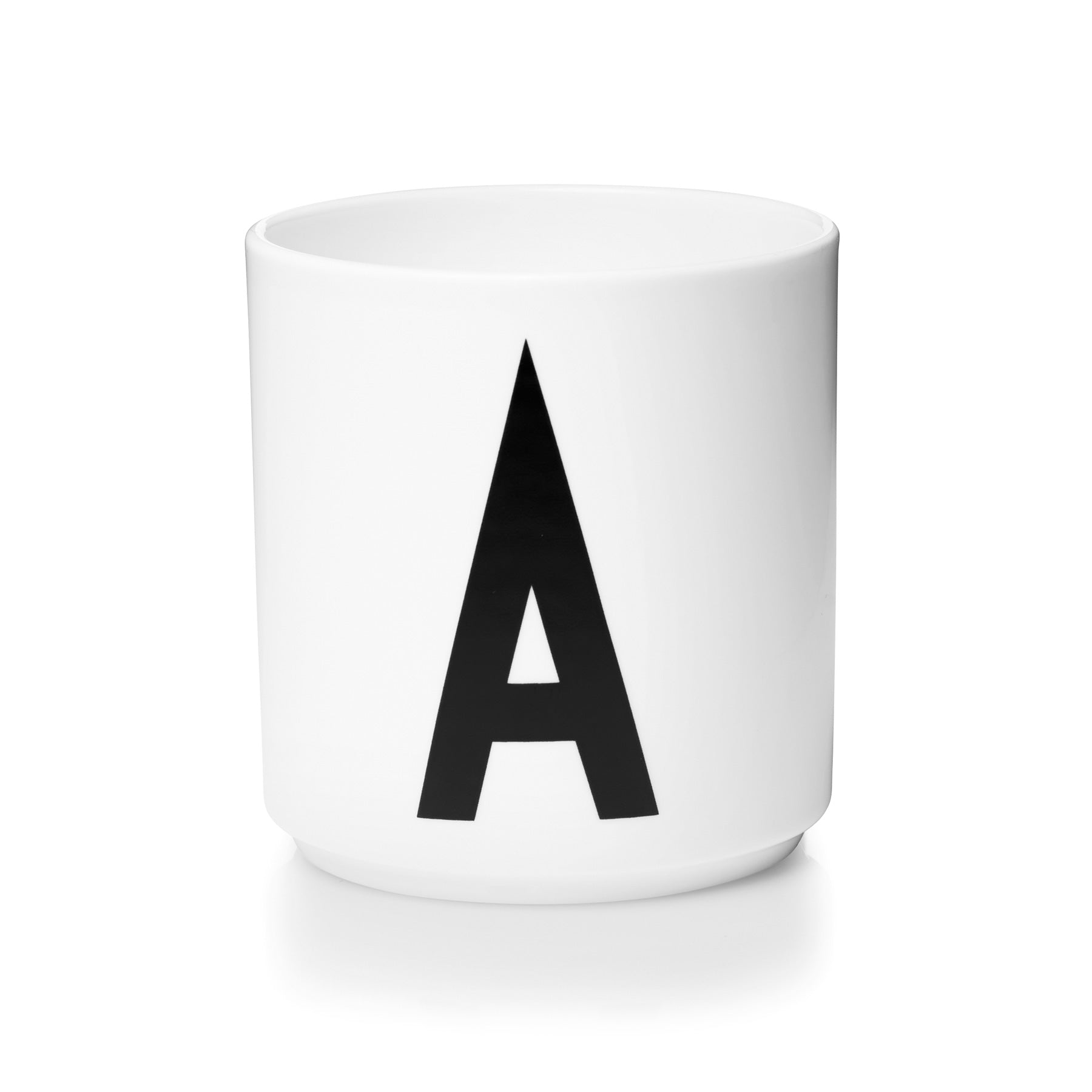 Design Letters - AJ Porzellan Becher | A / weiß