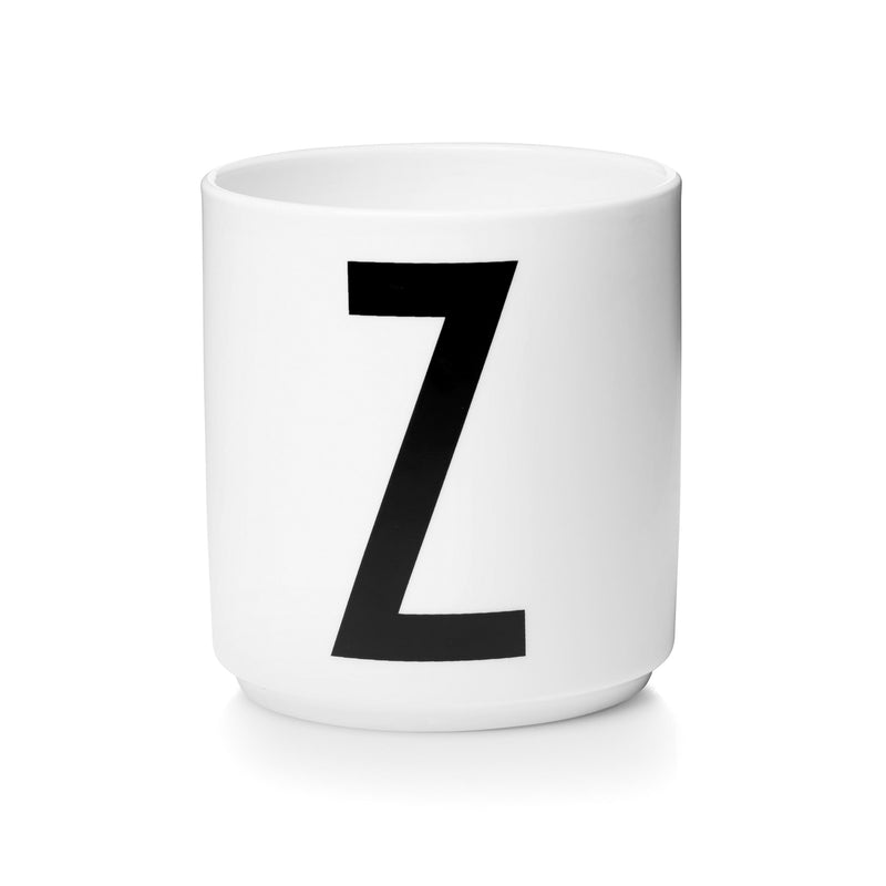 Design Letters - AJ Porzellan Becher A-Z | Z / weiß