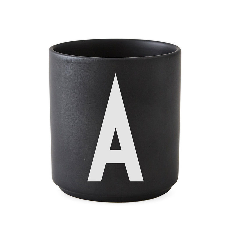 Design Letters - AJ Porzellan Becher A-Z | A / schwarz
