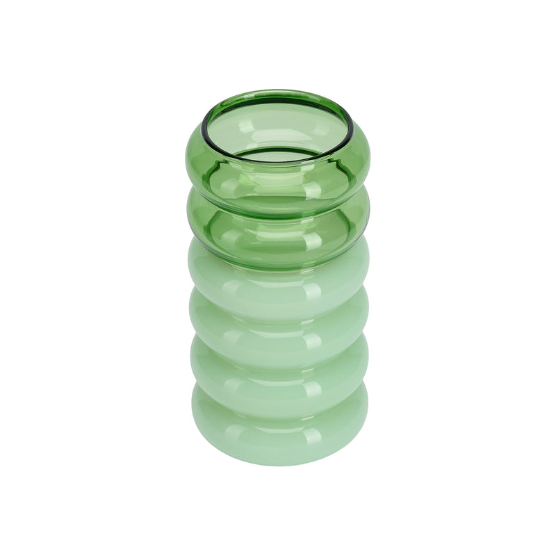 Design Letters - Bubble - 2 in 1 Vase &amp; Kerzenhalter | green/milky green