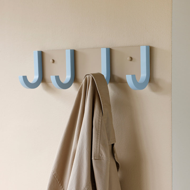 Design Letters - Jay Garderobe | L 43 cm / beige/hellblau