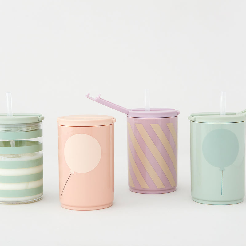 Design Letters - Kids life Trinkhalm-Becher