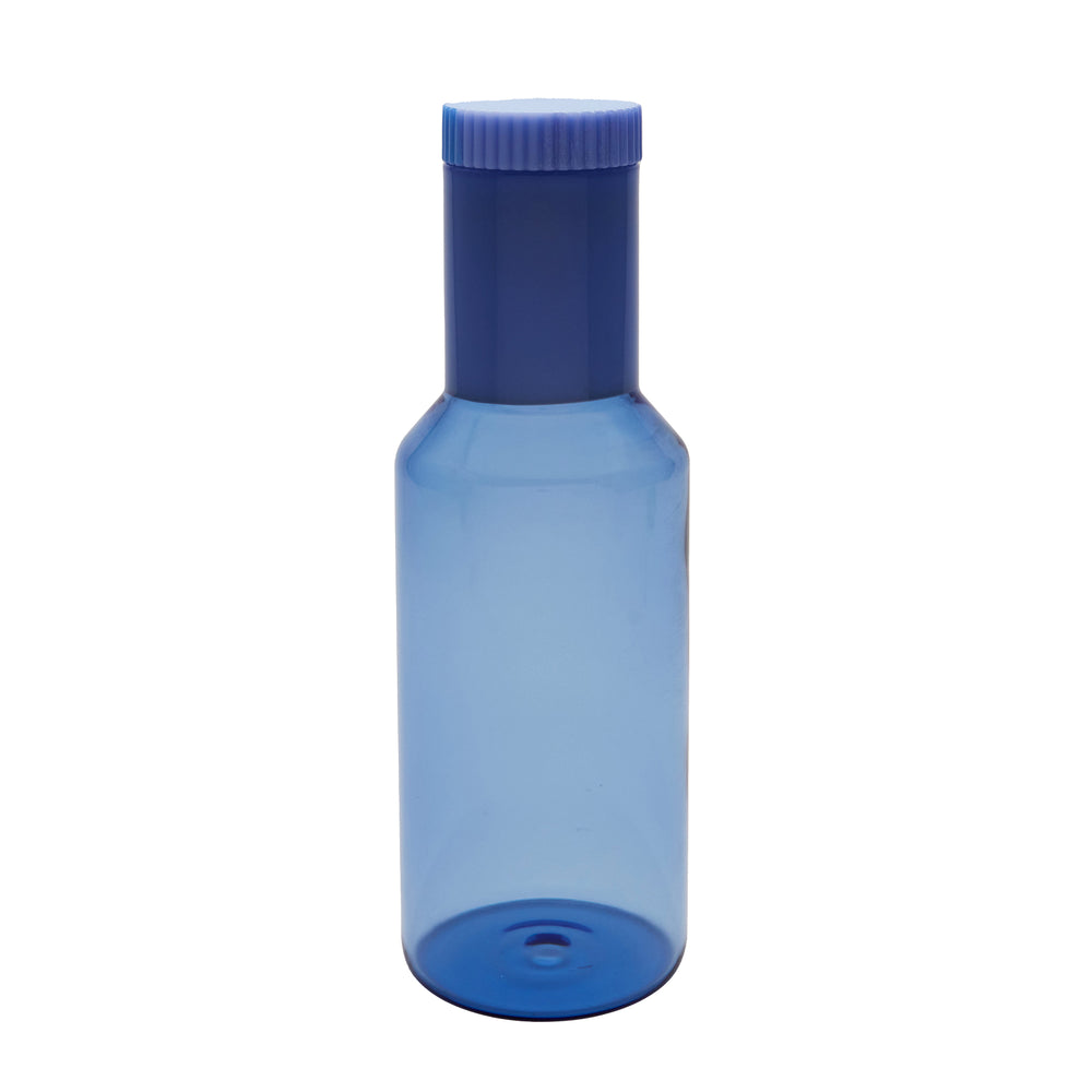 Design Letters - Tube Glaskaraffe | blue/milky blue