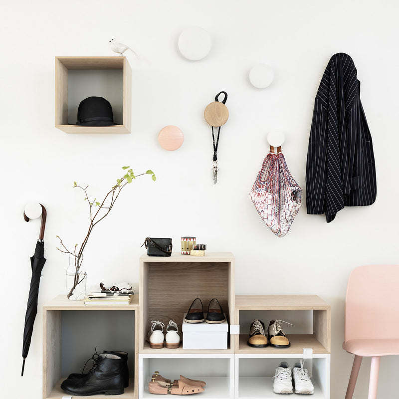 Muuto - Wandhaken "The Dots Wood" 5er-Set