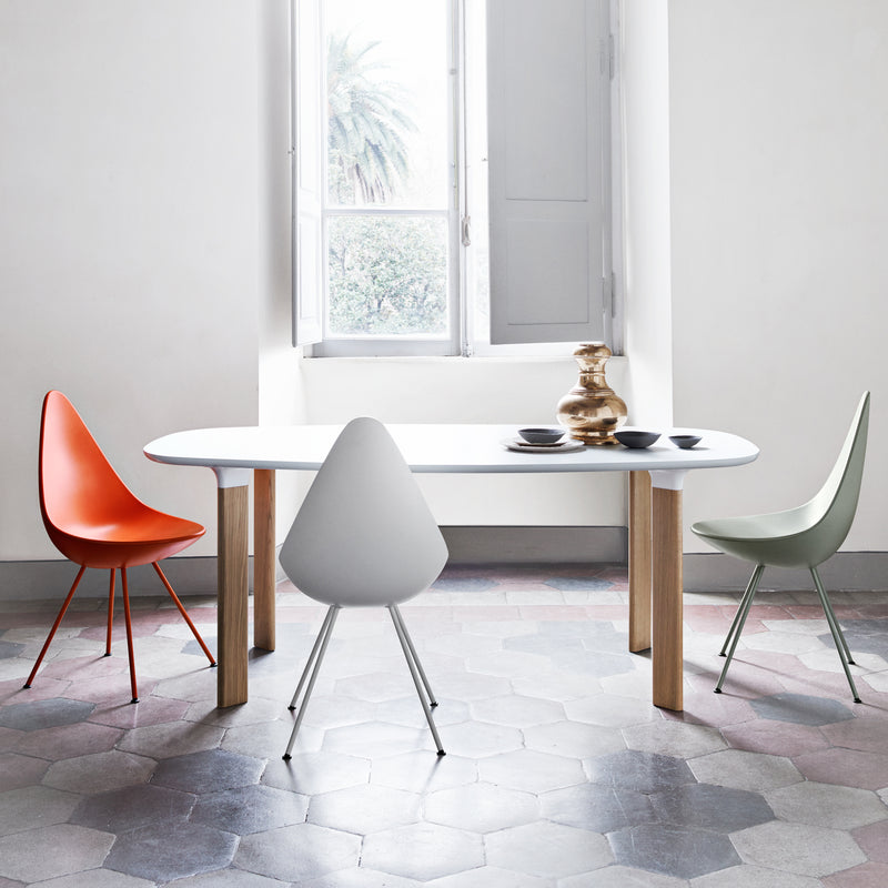 Fritz Hansen - Drop Stuhl | weiß/weiß