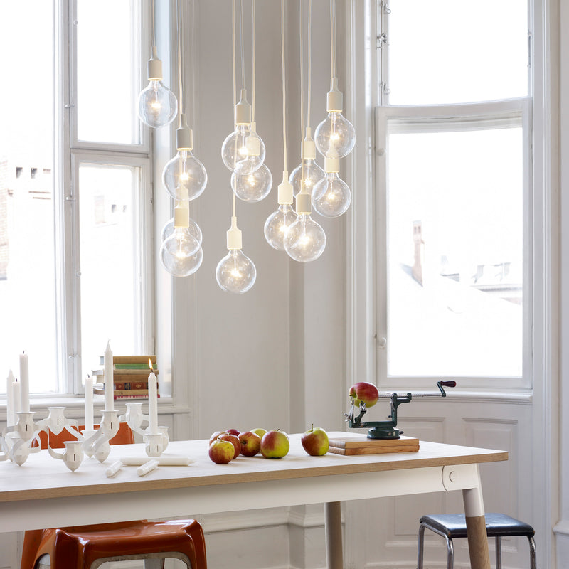 Muuto - Pendelleuchte E27-Socket LED | weiß