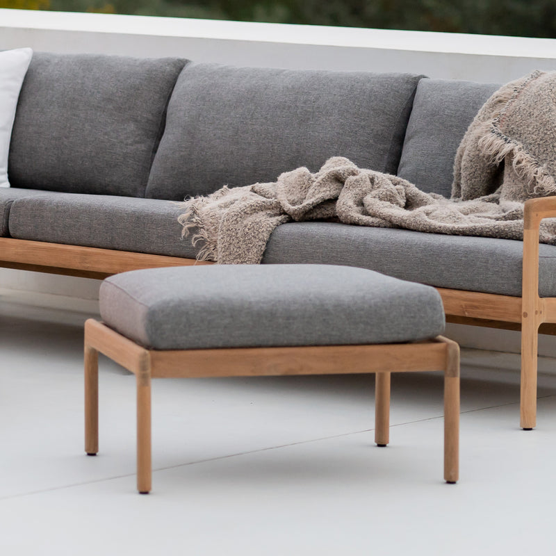 Ethnicraft - Jack Outdoor Fußhocker | teak /mokka