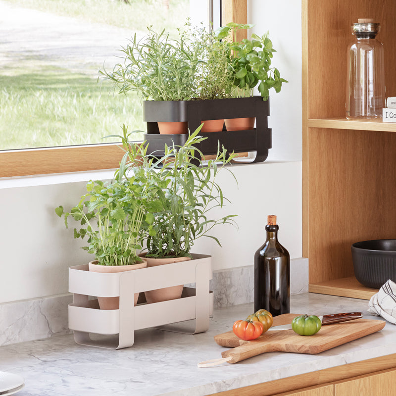 Eva Solo - Selbstbewässernder Herb-Organiser | Grid schwarz, Grid sand