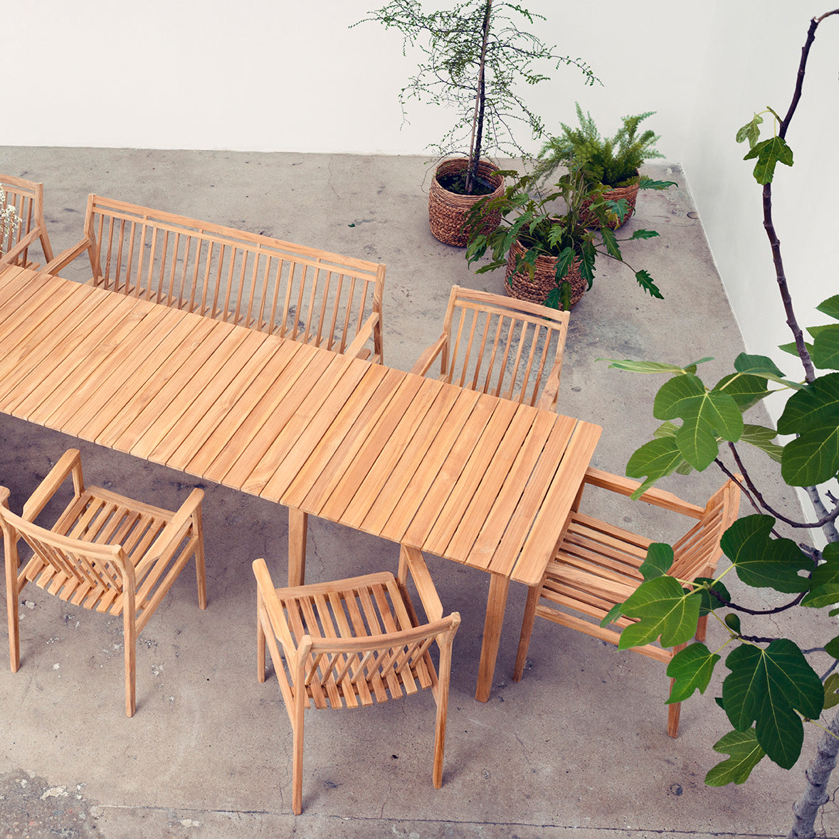 FDB Møbler - Gartentisch M2 - M3 | 90 x 219,5 cm