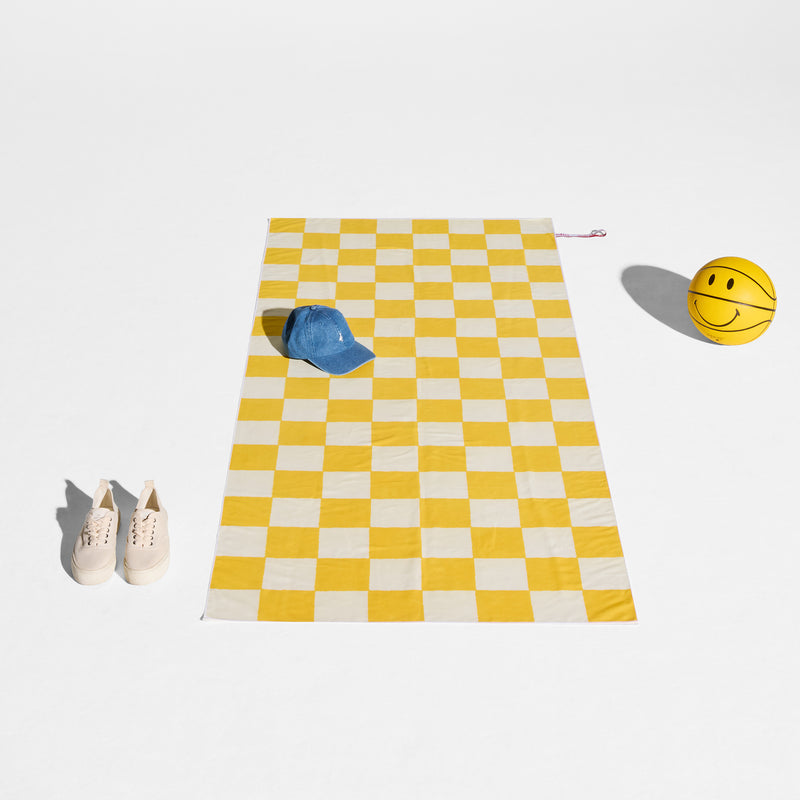 Fatboy - Beach Baggy Strandtuch XL | chess corn