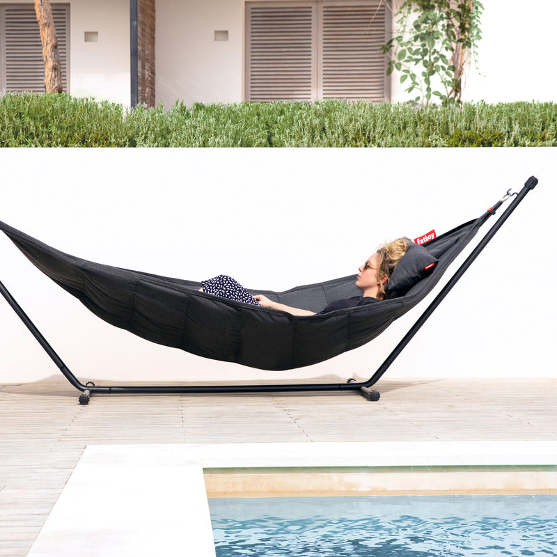 Fatboy - Headdemock Hängematte Superb Deluxe mit Gestell, Kissen und Abdeckung