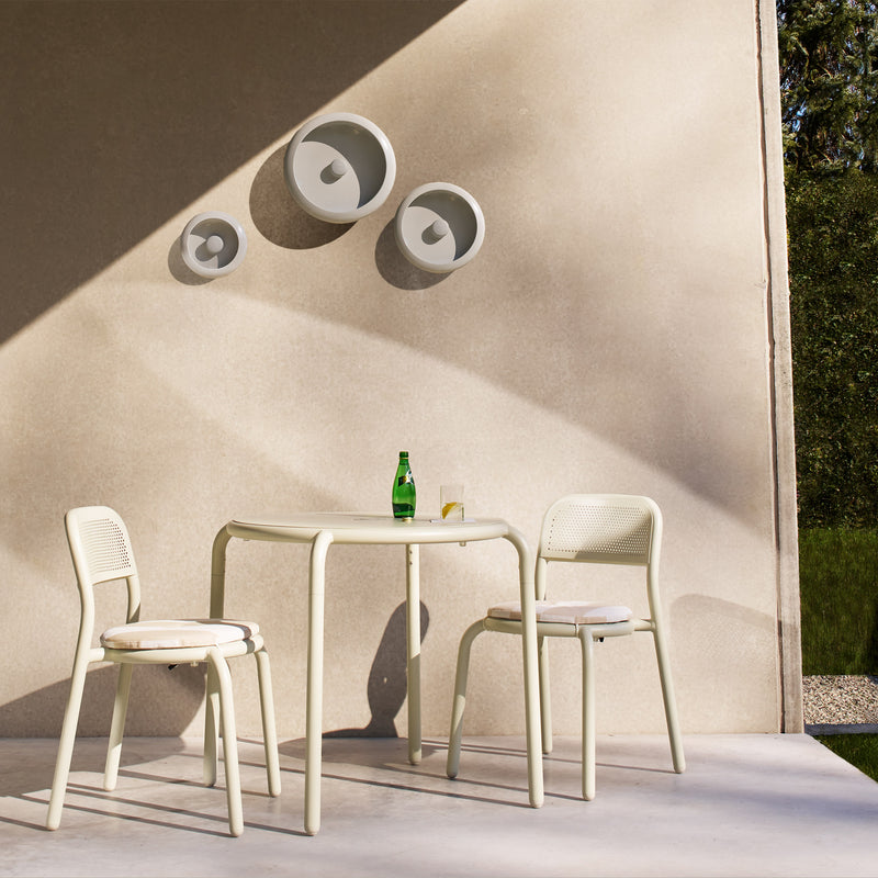 Fatboy - Oloha Large Schale mit LED Akkuleuchte | Large / light grey