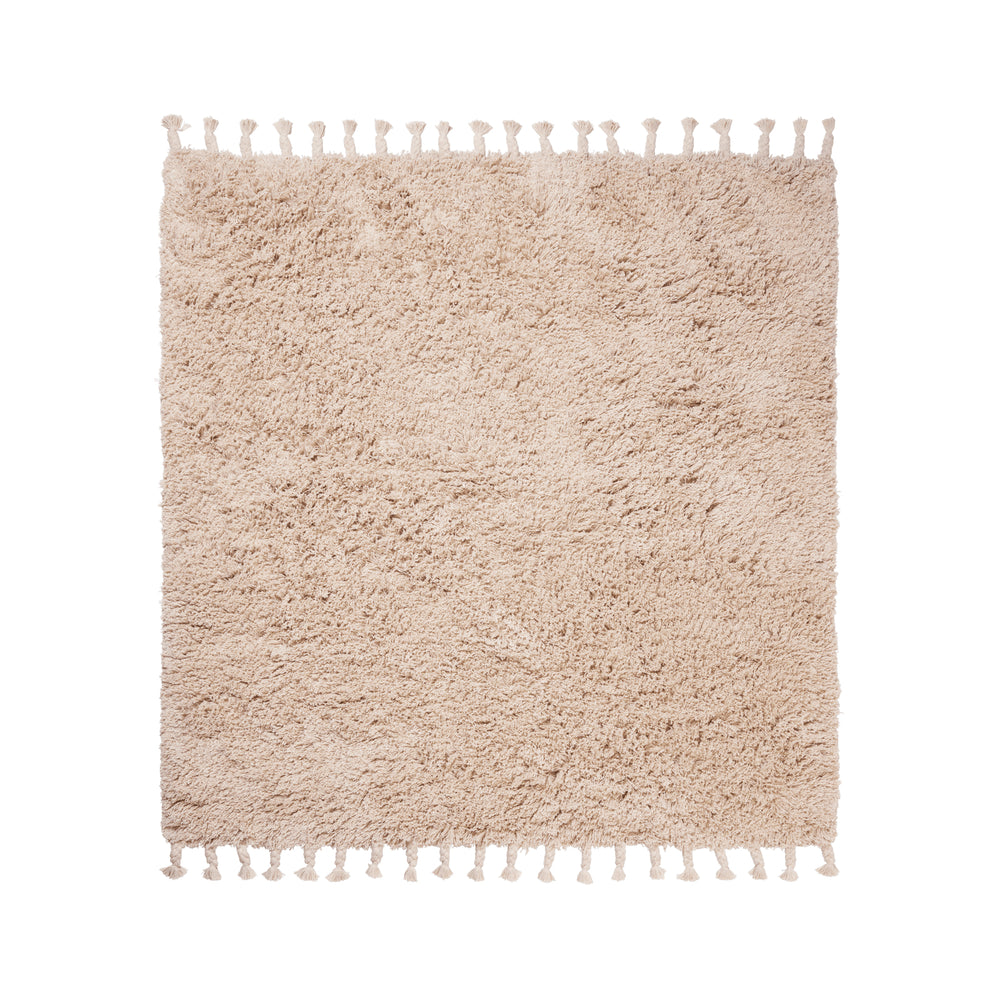 Ferm Living - Amass Hochflor Läufer | 140 x 140 cm / weiß